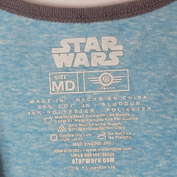 Star Wars Fifth Sun Storm Trooper Greeting Card Tank Top Death Star Men's Medium - Picture 4 of 6